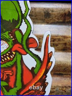 Vintage Rat Fink Porcelain Sign Ed Roth Hot Rod Gas Engine Race Car Auto Parts