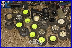 Vintage Rc Car Truck Buggy Parts LOT chassis wheels Jato 3.3 rustler hpi rs3 rs4