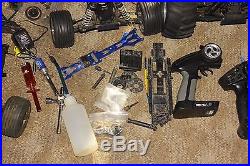 Vintage Rc Car Truck Parts Lot gas nitro traxxas hpi truck buggy roller engines