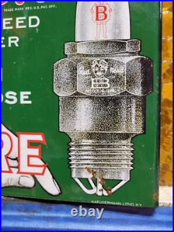 Vintage Red Head Porcelain Sign Flange Spark Plugs Automobile Car Truck Parts Vintage Red Head Porcelain Sign Flange Spark Plugs Automobile Car Truck Parts