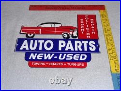 Vintage Repair Shop & Auto Parts Store Crashed Car 12 Metal Gasoline & Oil Sign Vintage Repair Shop & Auto Parts Store Crashed Car 12 Metal Gasoline & Oil Sign