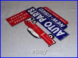 Vintage Repair Shop & Auto Parts Store Crashed Car 12 Metal Gasoline & Oil Sign Vintage Repair Shop & Auto Parts Store Crashed Car 12 Metal Gasoline & Oil Sign