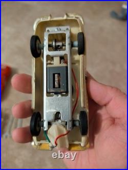 Vintage Revell Large Scale Slot Car Set 1964 Corvette Ferrari & Parts Not Tested