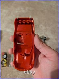 Vintage Revell Large Scale Slot Car Set 1964 Corvette Ferrari & Parts Not Tested