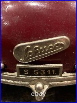 Vintage Schuco Ingenico 5311 Bordeaux Burgundy Red Car Untested Parts/Repair