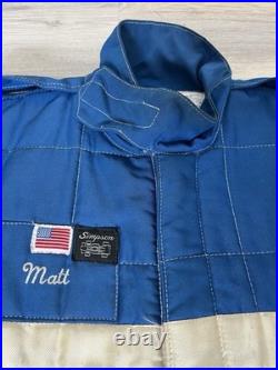 Vintage Simpson Race Car Von Housen Auto Parts Chain Stitched Uniform