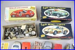 Vintage Slot Car Toy lot Lindberg model kit plastic body accessories parts 1/32