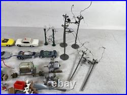 Vintage Slot Cars & Decorations People Sign Telephone Pole Parts Lot 63E74