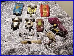 Vintage Slot Cars Two 1/32, Two 1/24 And controllers and parts, misc