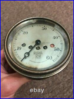 Vintage Smiths Speedometer 0-60 MPH 3 White Face A. 609.096 Rare Car Bike Part