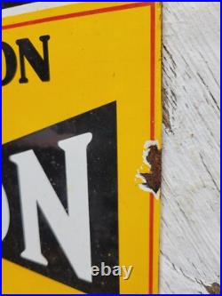 Vintage Spark Plug Porcelain Flange Sign Automobile Engine Car Truck Part Store