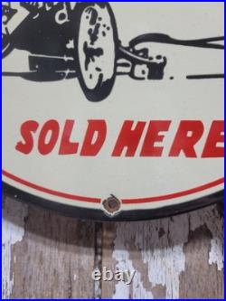 Vintage Speed Equipment Porcelain Sign Old Racing Sport Car Automobile Parts 12