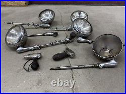 Vintage Spotlight LOT FOR Parts Restoration Light Car Truck Auto Unity S6 Chrome