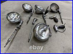 Vintage Spotlight LOT FOR Parts Restoration Light Car Truck Auto Unity S6 Chrome