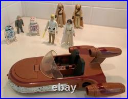 Vintage Star Wars Original landspeeder, cloudcar & figure set parts misc Lot