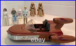 Vintage Star Wars Original landspeeder, cloudcar & figure set parts misc Lot