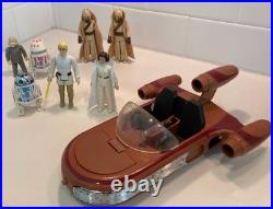 Vintage Star Wars Original landspeeder, cloudcar & figure set parts misc Lot