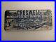 Vintage-Steel-Advertising-License-Plate-Used-Rare-Original-Croswell-Michigan-01-sjp