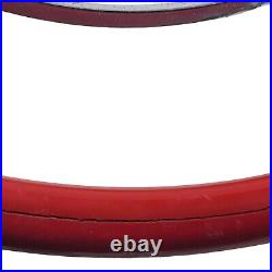 Vintage Steering Wheel Red And Chrome Horn Auto Classic Car Part