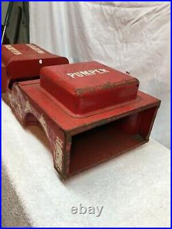 Vintage Structo Jeep Fire Truck Ride On Pedal Car Parts Repair