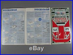 Vintage Tamiya 1/12 RC Toyota Celica GrB Manual Instruction & Decal Sticker 5864