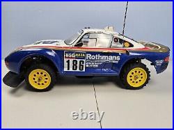 Vintage Tamiya 58059 Porsche 959 Scale RC Model for Parts or Repair Needs Work