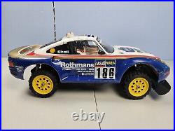 Vintage Tamiya 58059 Porsche 959 Scale RC Model for Parts or Repair Needs Work