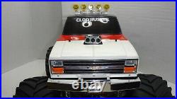 Vintage Tamiya Clod Buster Body ONLY Chevy Bowtie & Chevrolet Tailgate