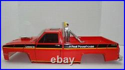 Vintage Tamiya ClodBuster Body ONLY Chevy Bowtie & Chevrolet Tailgate