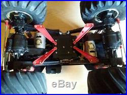 Vintage Tamiya Clodbuster Rolling Chassis. Chrome Wheels good tires. Nice shape