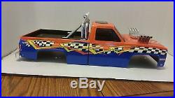 Vintage Tamiya Clodbuster clod Chevy Truck Body Rock Crawler Bow tie Grill 1/10