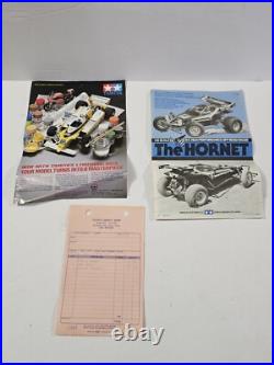 Vintage Tamiya Hornet RC Car with Manual & Original Receipt For Parts / Repair