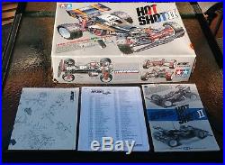 Vintage Tamiya Hotshot II Hot Shot 2 (1987) 1/10 scale RC Buggy w\ BOX & Manuals