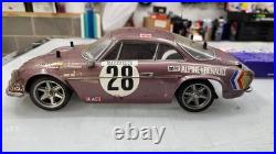 Vintage Tamiya M02 Alpine Renault A110 1/10 RC Car 2WD Rolling Chassis Parts