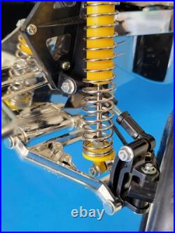 Vintage Tamiya Nissan King Cab Truck Roller CCP Custom Chrome Chassis RC Parts
