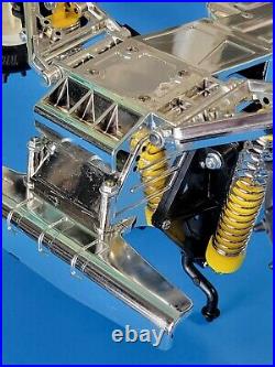Vintage Tamiya Nissan King Cab Truck Roller CCP Custom Chrome Chassis RC Parts