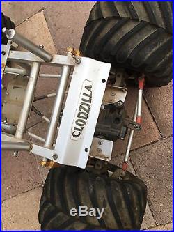 Vintage Tamiya R/C ClodBuster Monster Truck CLODZILLA ALUMINUM Frame With Accs
