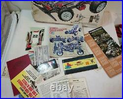 Vintage Tamiya Super Sabre 4wd RC car Buggy Nos parts & box charger remote
