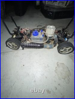 Vintage Tamiya TG10 MK2 1/10 Nitro Touring Car Chassis For Parts Repairs