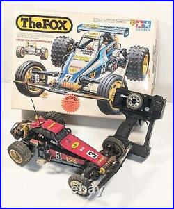 Vintage Tamiya THE FOX RC Buggy Car with Box Parts Controller