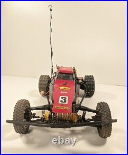 Vintage Tamiya THE FOX RC Buggy Car with Box Parts Controller