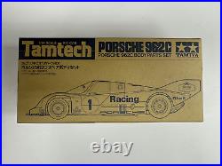 Vintage Tamiya Tamtech 1/24 RC car Porsche 962c body parts set NIB