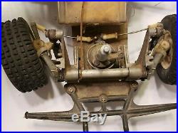 Vintage Tamya Sand Scorcher rolling chassis parts car transmission front tower