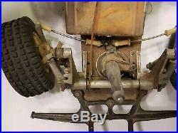 Vintage Tamya Sand Scorcher rolling chassis parts car transmission front tower