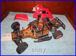 Vintage Team Associated RC10 Gold Rc Car Chassis And Lots Of Parts