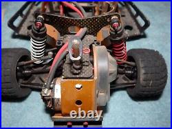 Vintage Team Associated RC10 Gold Rc Car Chassis And Lots Of Parts