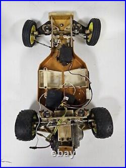 Vintage Team Associated RC10 Gold Rc Car Chassis With Manual And Lots Of Parts