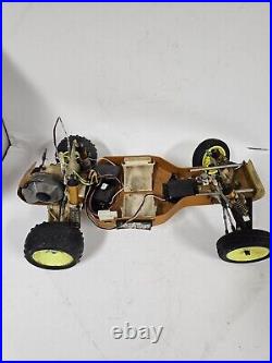 Vintage Team Associated RC10 Gold Rc Car Chassis With Manual And Lots Of Parts