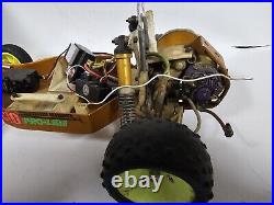 Vintage Team Associated RC10 Gold Rc Car Chassis With Manual And Lots Of Parts