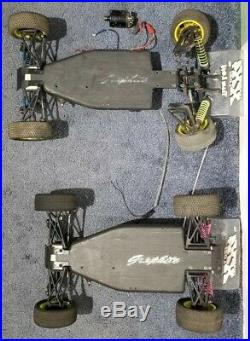 Vintage Team Losi XX4 Graphite 2 Car With Electronics/Parts Lot